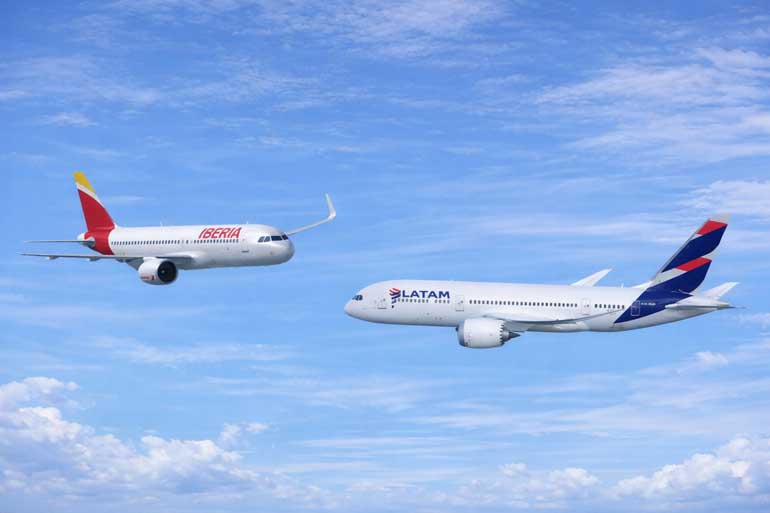 Grupo LATAM e Iberia ampliam acordo de passageiro frequente