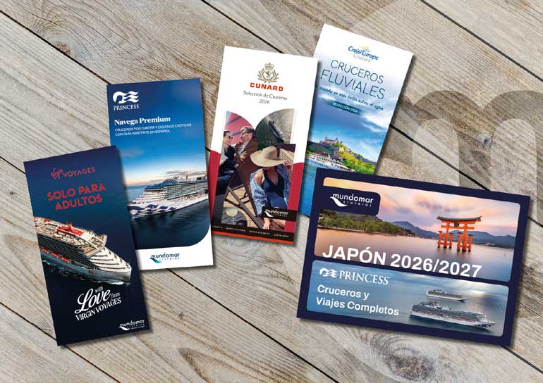 Mundomar Cruzeiros apresenta brochuras 2026 com as principais novidades