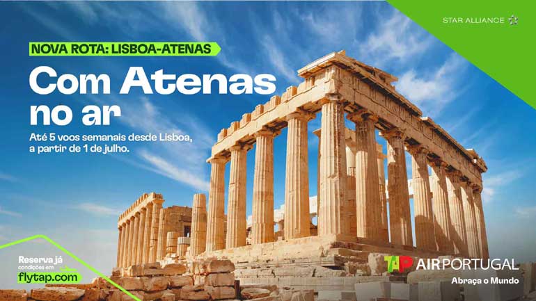 TAP voa para Atenas